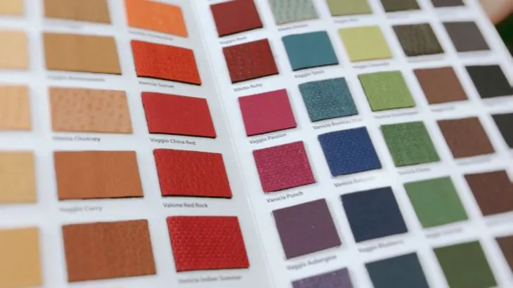 Swatch Card For Leather Fabric